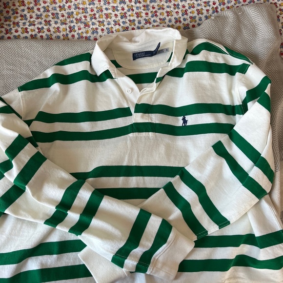 Ralph Lauren polo cropped striped Lauren rugby top - Picture 2 of 3